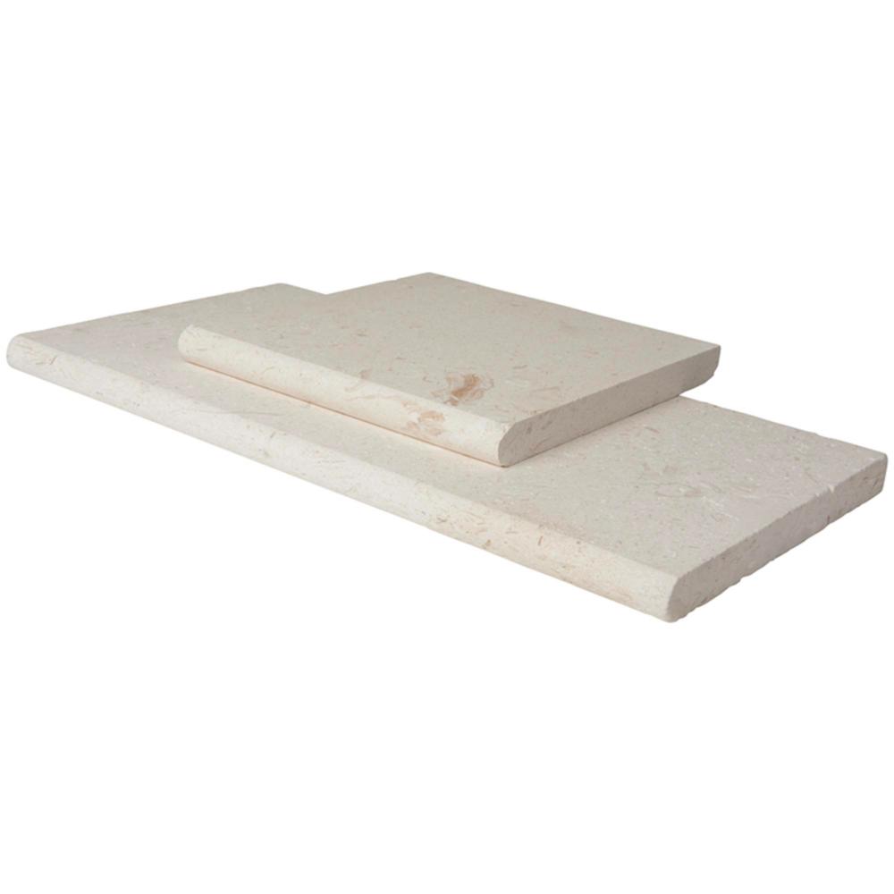 Alabaster White Limestone pool coping