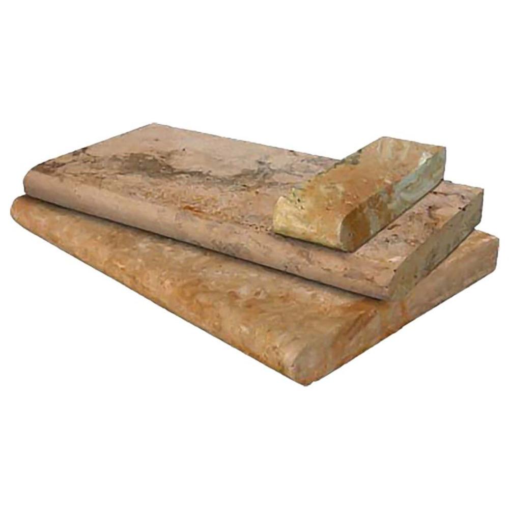 Canyon Sunset Travertine pool coping