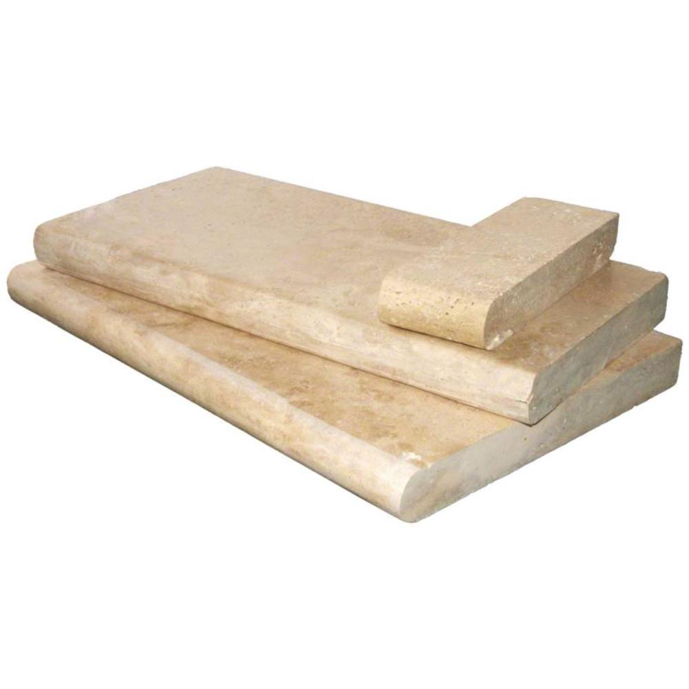 Desert Sand Travertine pool coping