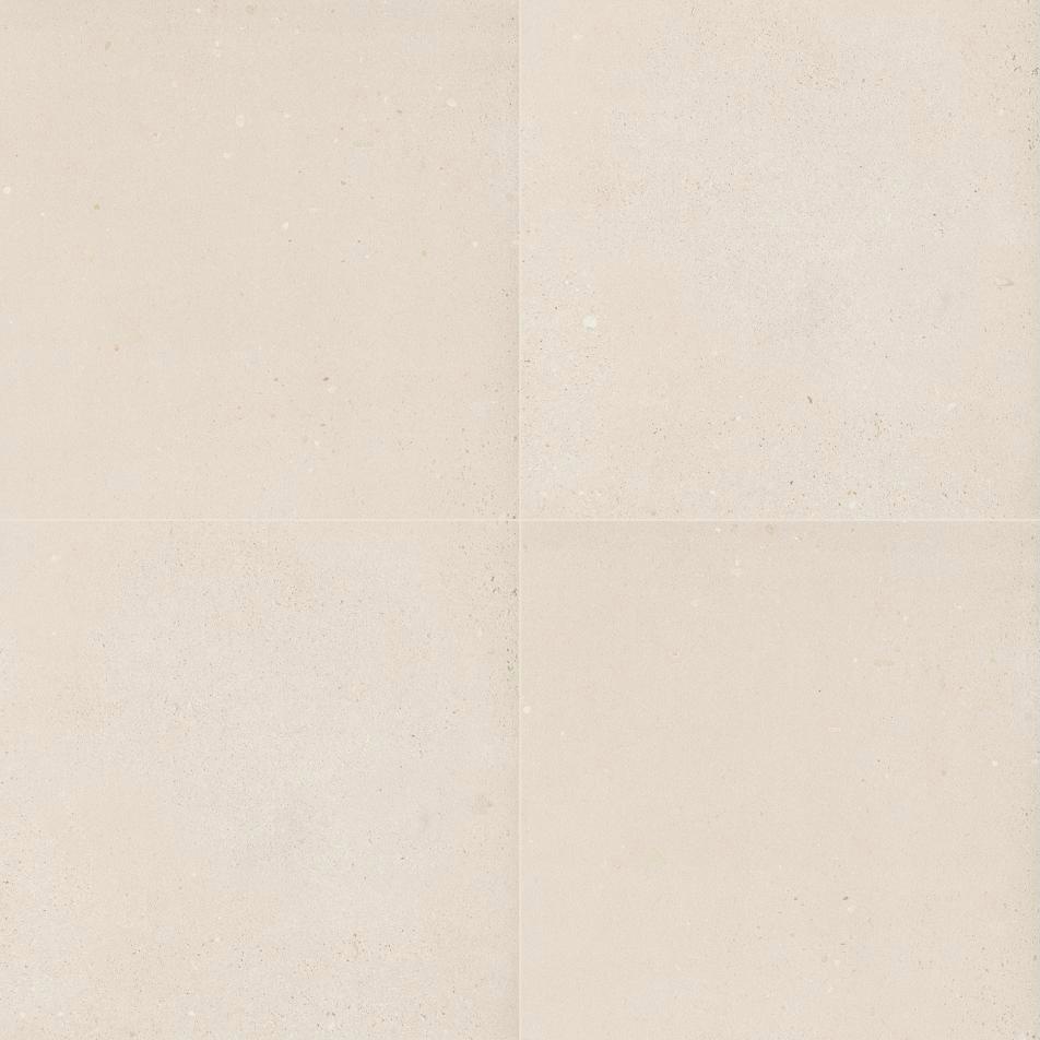 Salt Flat white terrazzo-look porcelain pavers with fine speckling